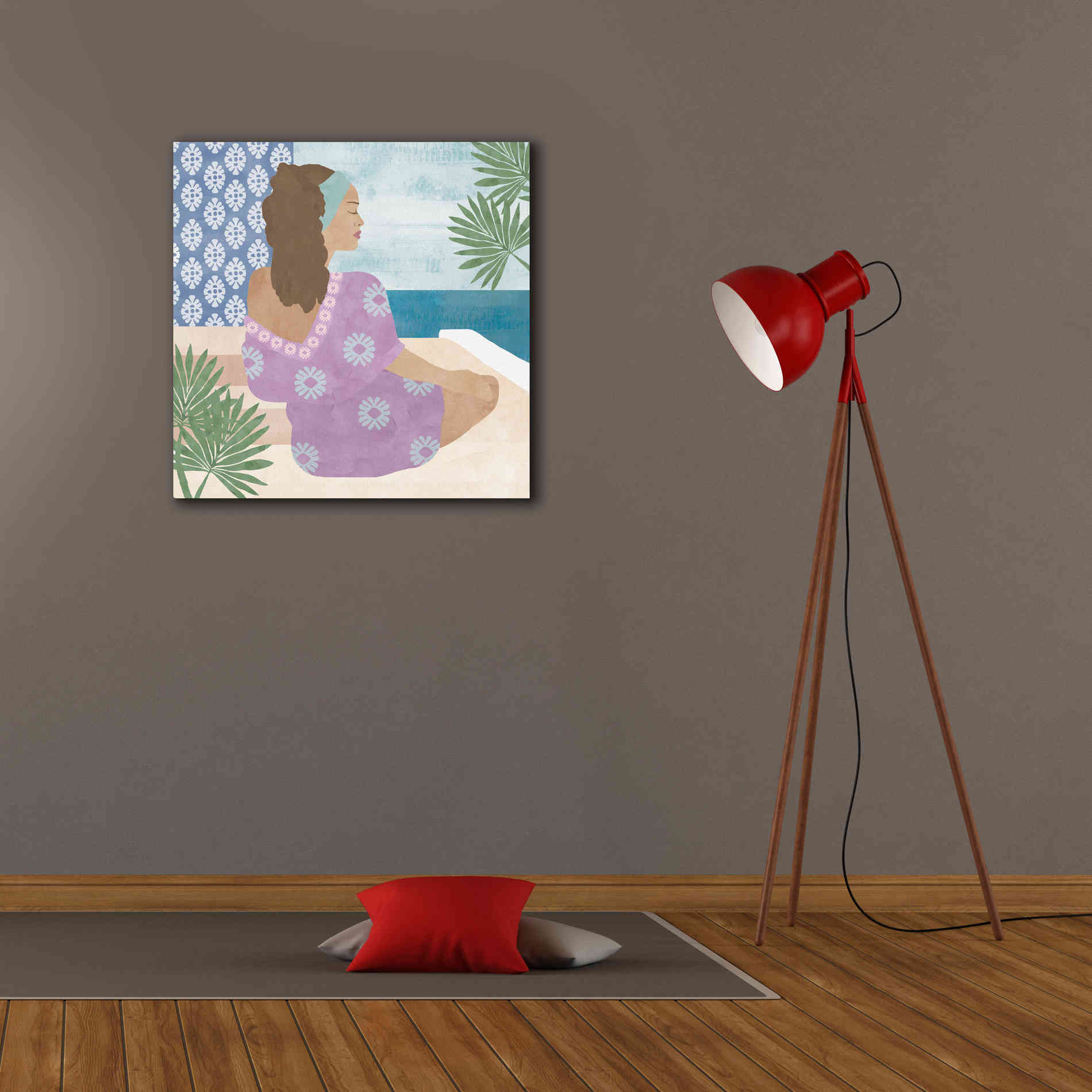 'Mediterranean Holiday III' by Flora Kouta Giclee Canvas Wall Art,26 x 26