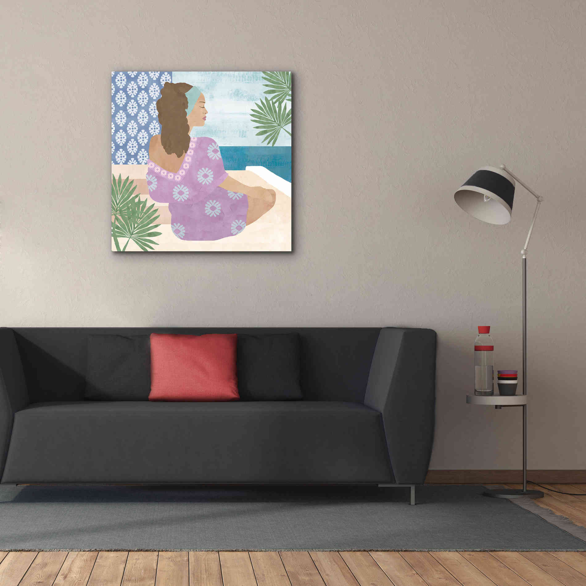 'Mediterranean Holiday III' by Flora Kouta Giclee Canvas Wall Art,37 x 37