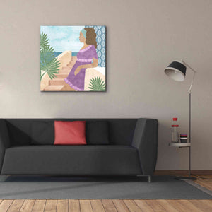 'Mediterranean Holiday IV' by Flora Kouta Giclee Canvas Wall Art,37 x 37