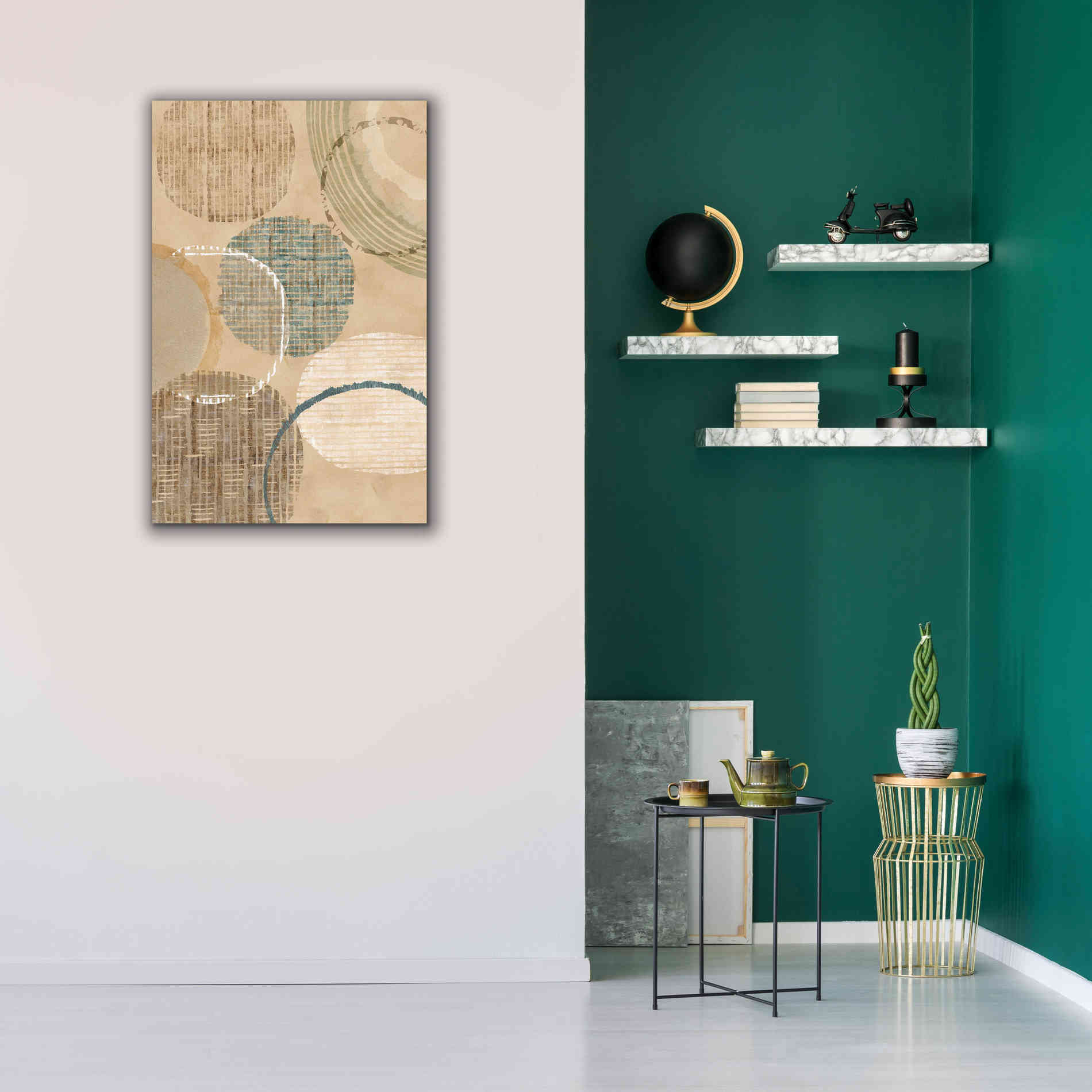 'Woven Baskets I' by Flora Kouta Giclee Canvas Wall Art,26 x 40