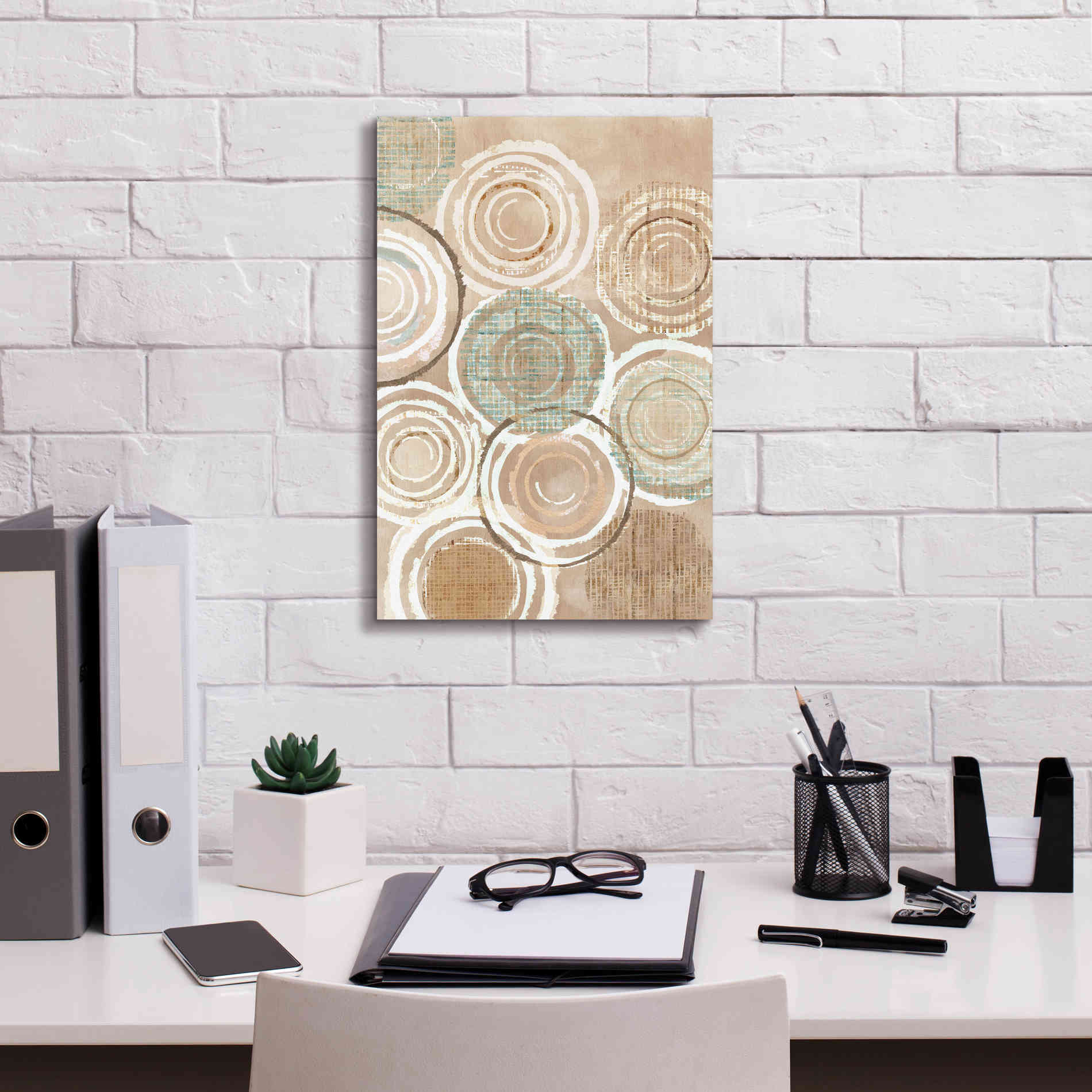 'Woven Baskets III' by Flora Kouta Giclee Canvas Wall Art,12 x 18