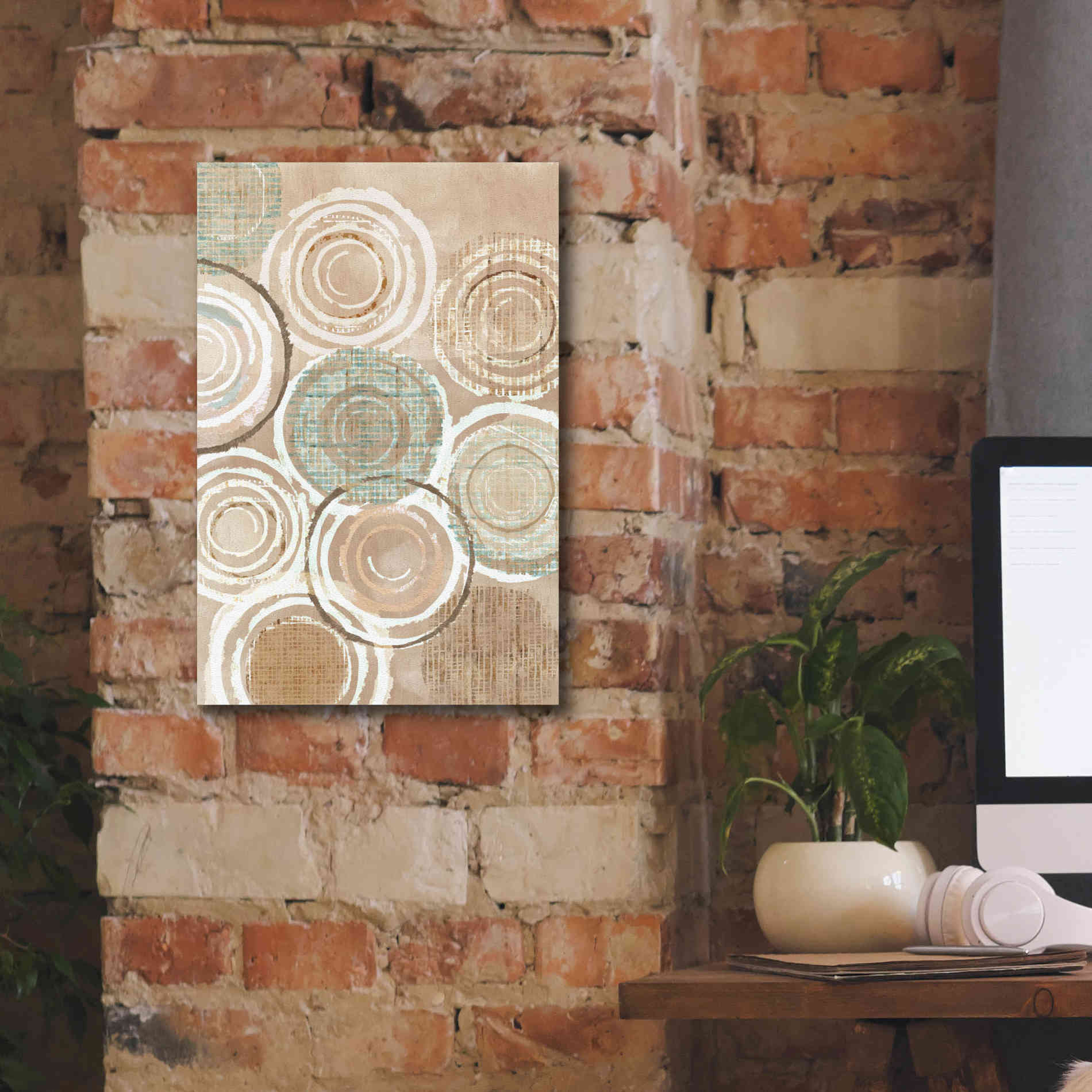 'Woven Baskets III' by Flora Kouta Giclee Canvas Wall Art,12 x 18