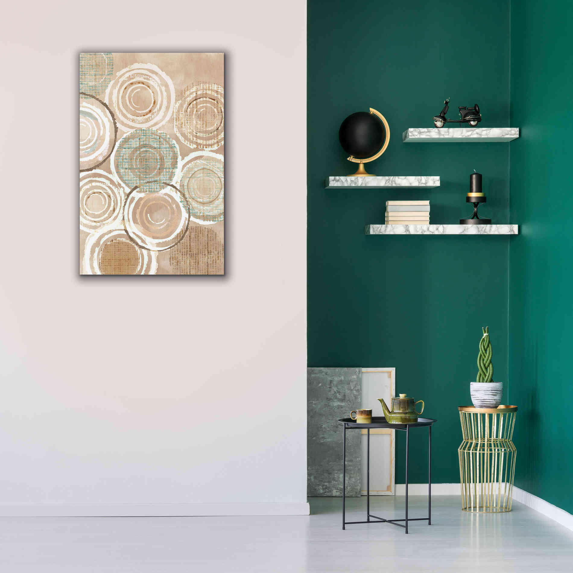 'Woven Baskets III' by Flora Kouta Giclee Canvas Wall Art,26 x 40