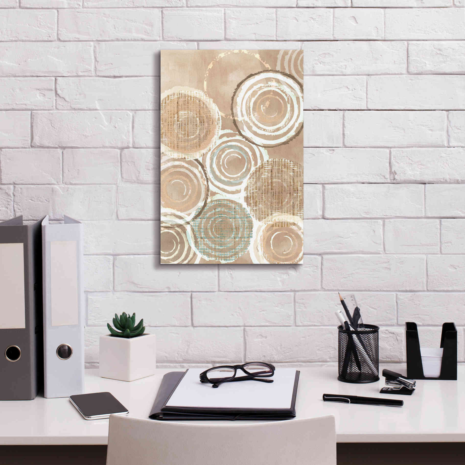 'Woven Baskets IV' by Flora Kouta Giclee Canvas Wall Art,12 x 18