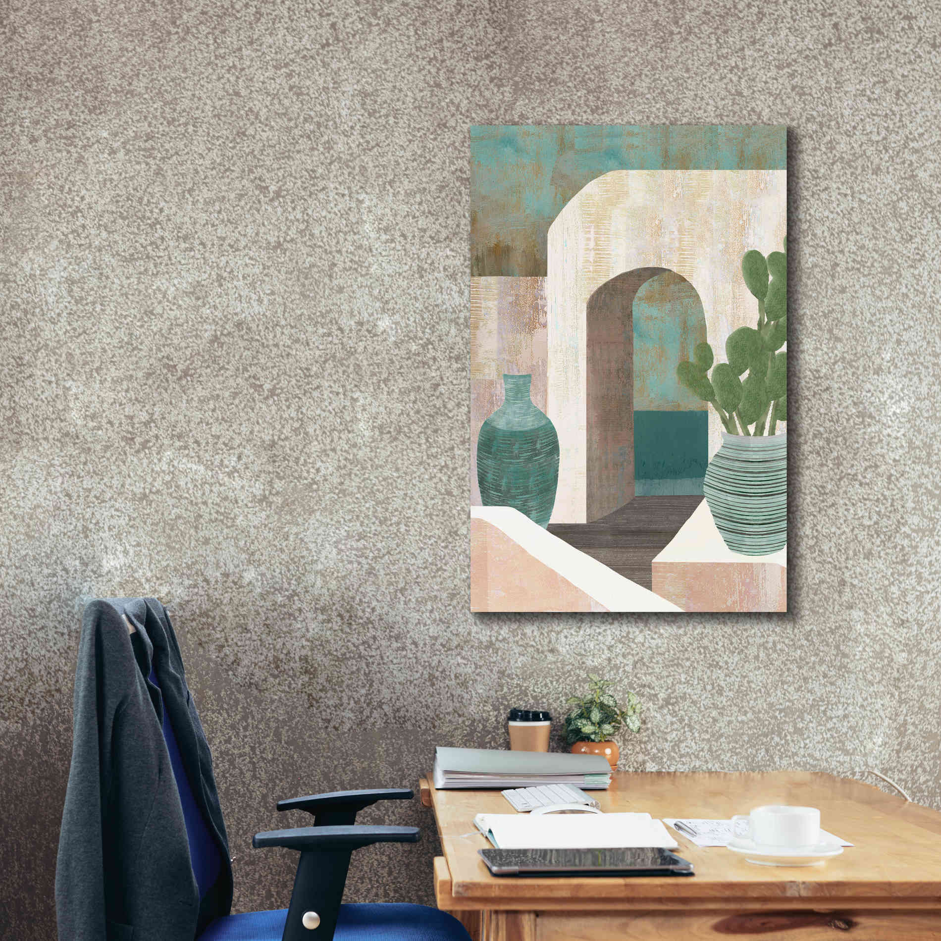 'Sunbaked Archway I' by Flora Kouta Giclee Canvas Wall Art,26 x 40
