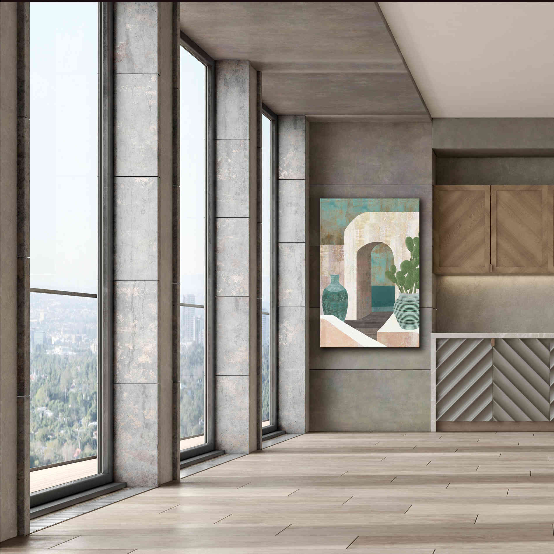 'Sunbaked Archway I' by Flora Kouta Giclee Canvas Wall Art,40 x 60