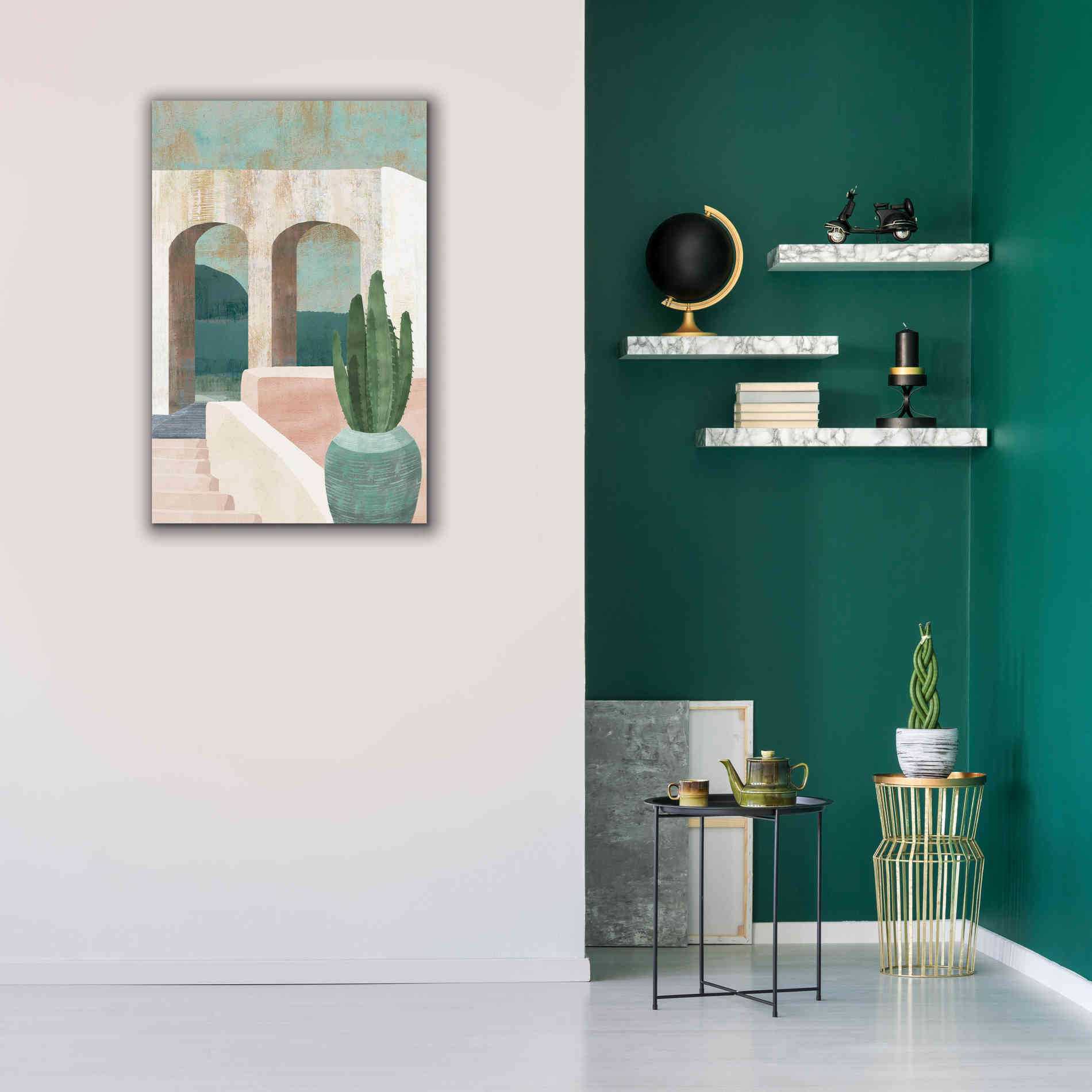 'Sunbaked Archway II' by Flora Kouta Giclee Canvas Wall Art,26 x 40