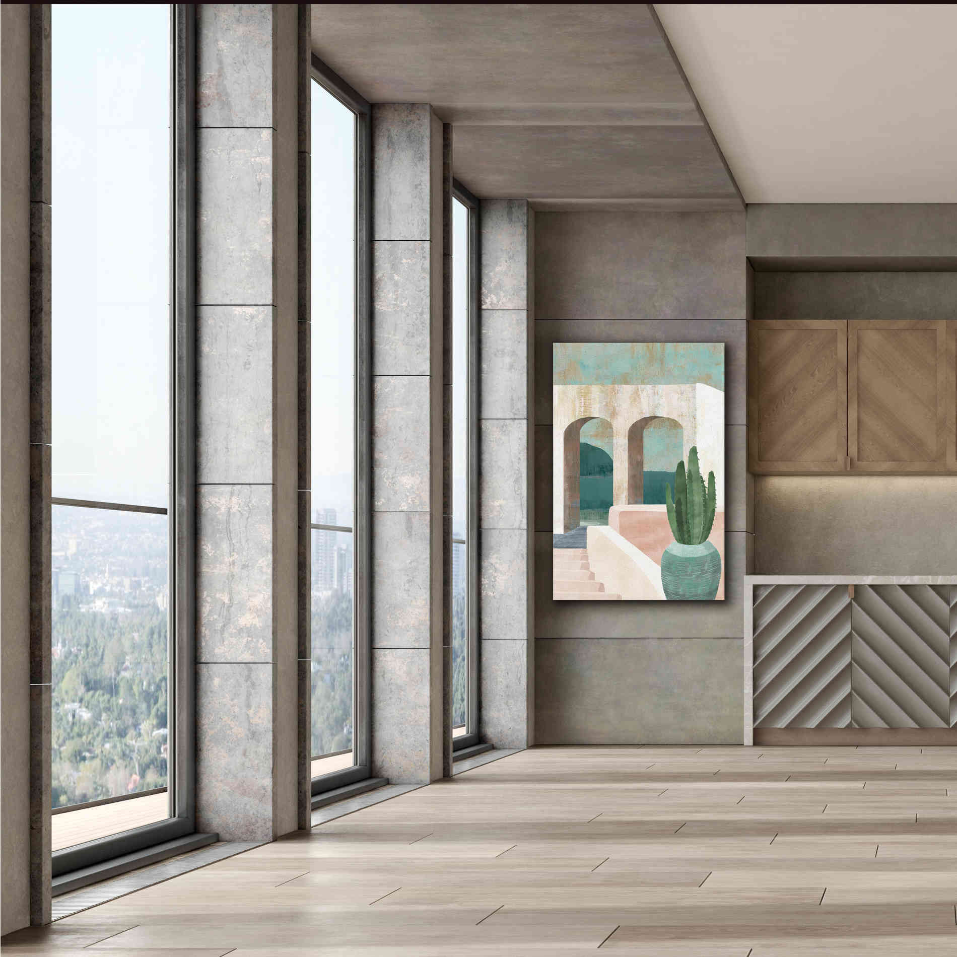 'Sunbaked Archway II' by Flora Kouta Giclee Canvas Wall Art,40 x 60