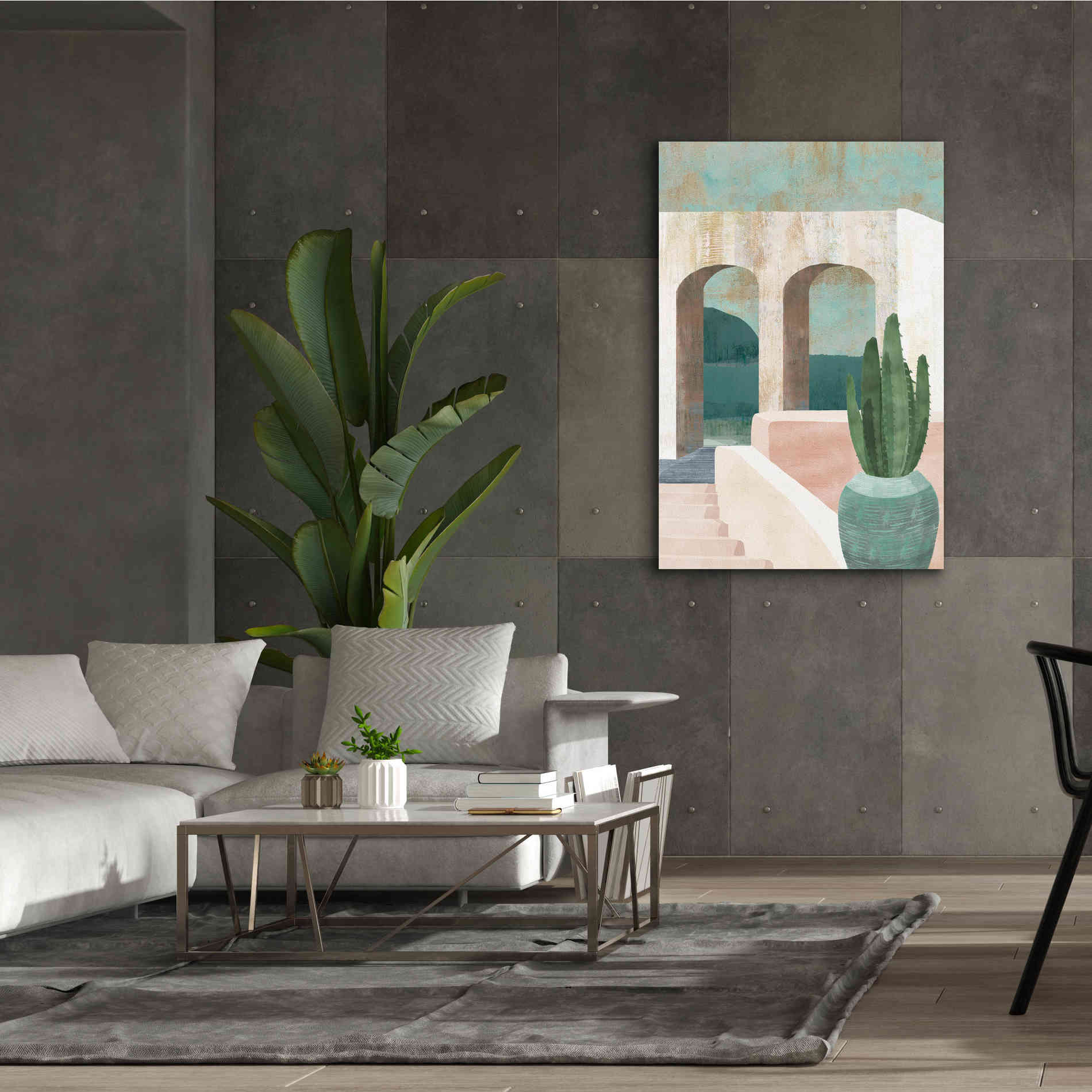 'Sunbaked Archway II' by Flora Kouta Giclee Canvas Wall Art,40 x 60