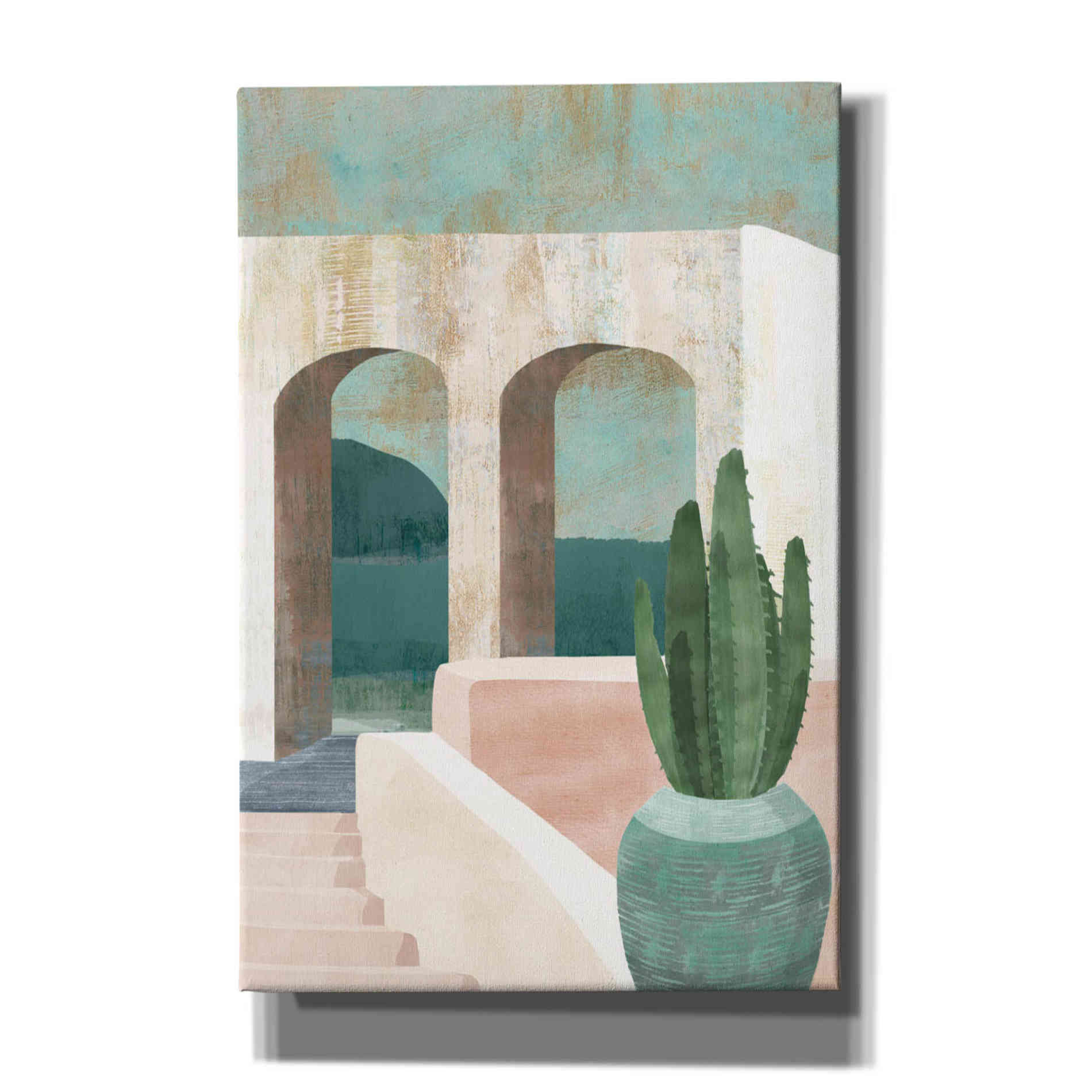 'Sunbaked Archway II' by Flora Kouta Giclee Canvas Wall Art
