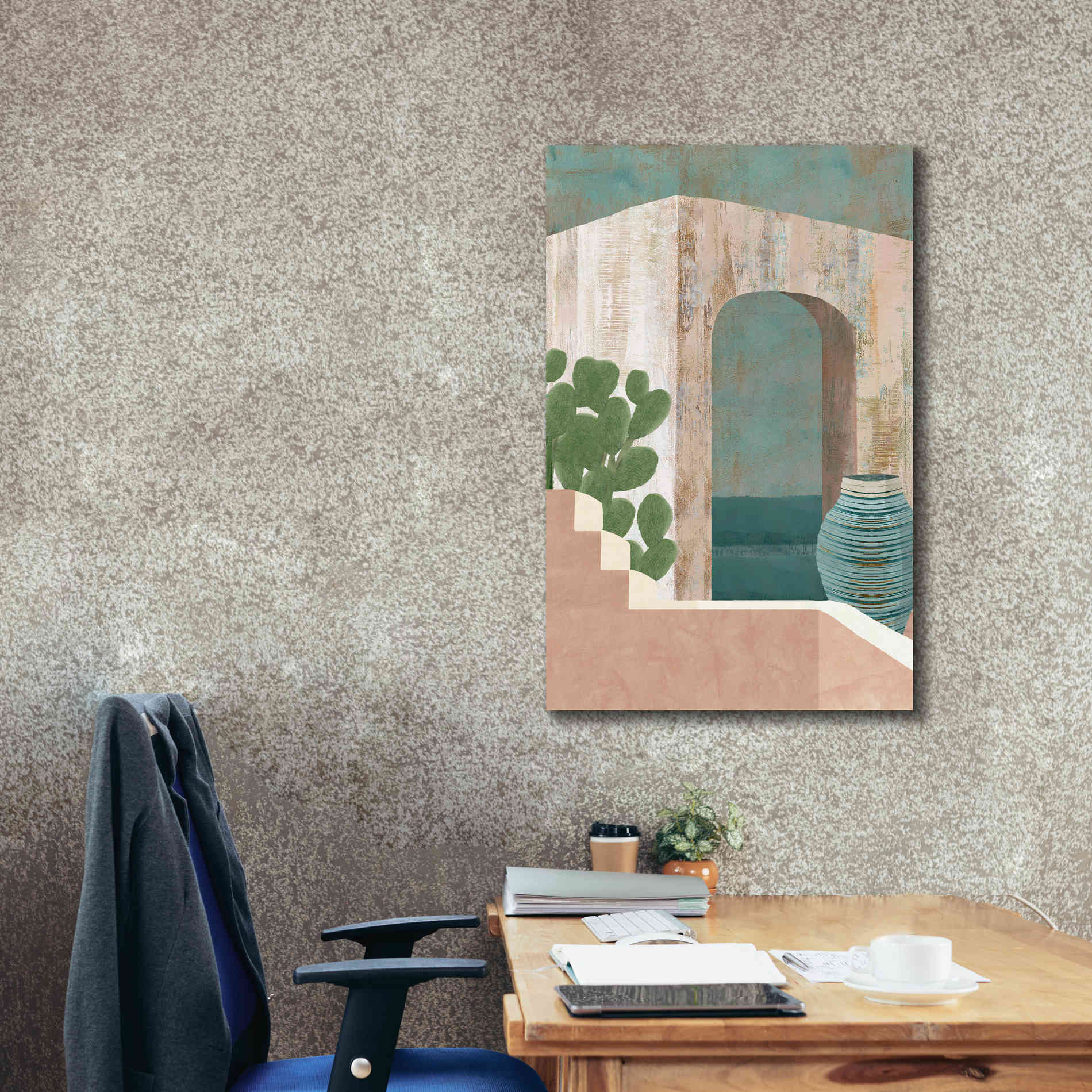 'Sunbaked Archway III' by Flora Kouta Giclee Canvas Wall Art,26 x 40