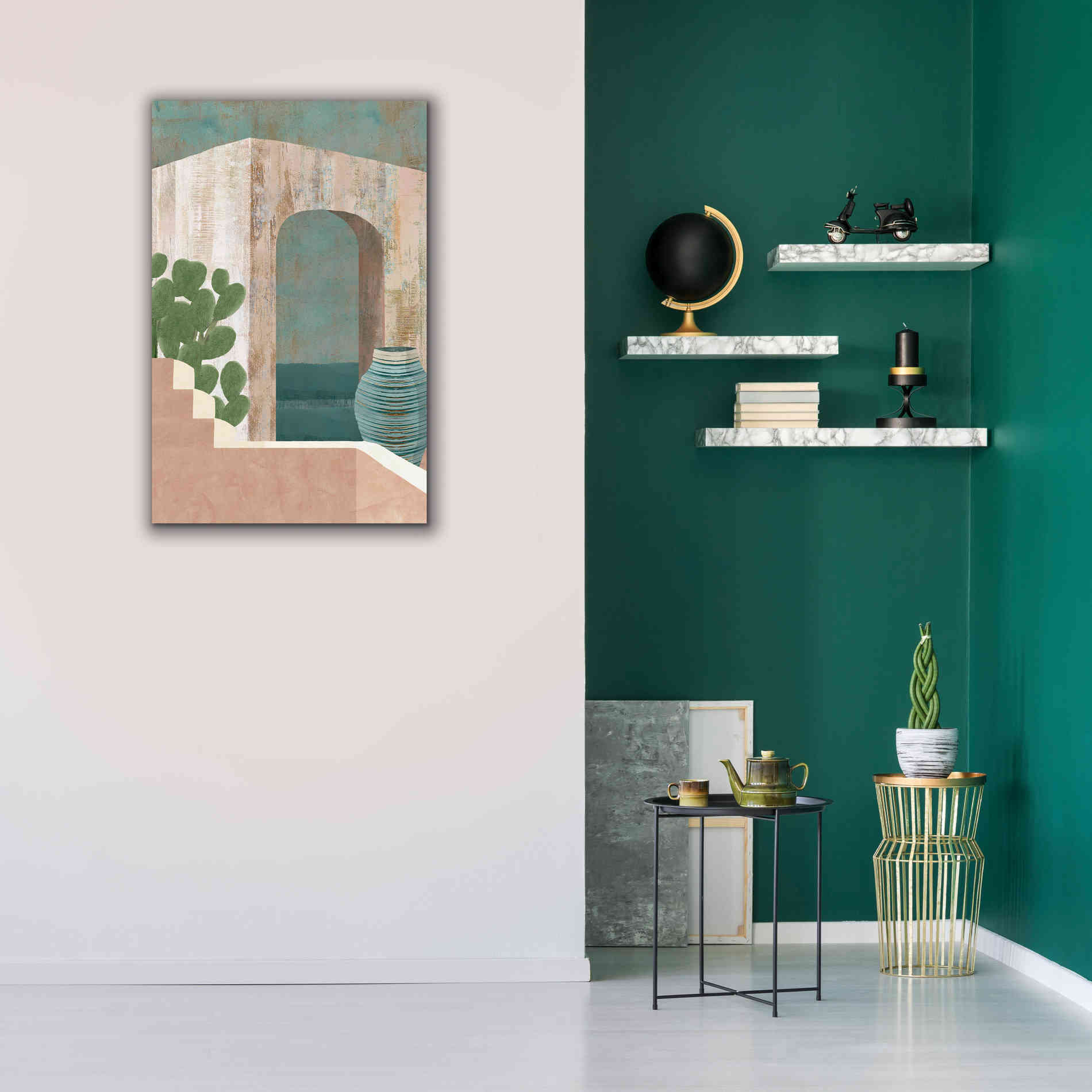 'Sunbaked Archway III' by Flora Kouta Giclee Canvas Wall Art,26 x 40