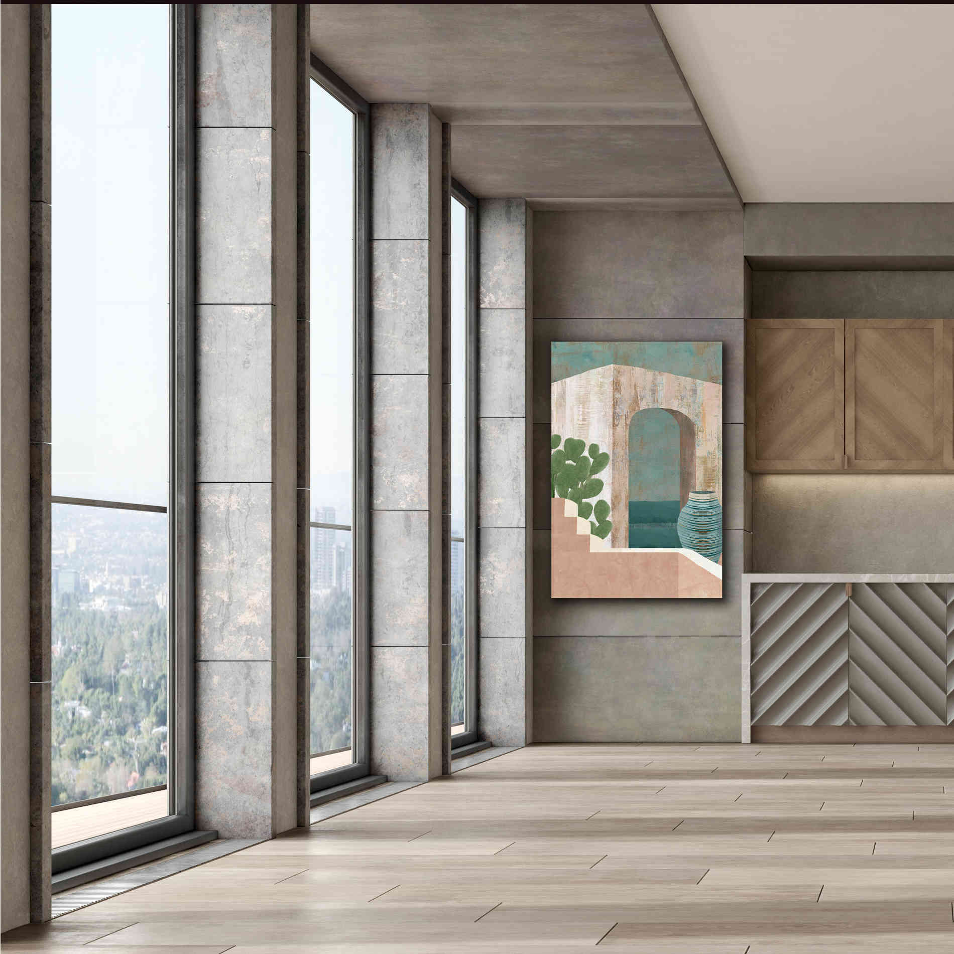 'Sunbaked Archway III' by Flora Kouta Giclee Canvas Wall Art,40 x 60