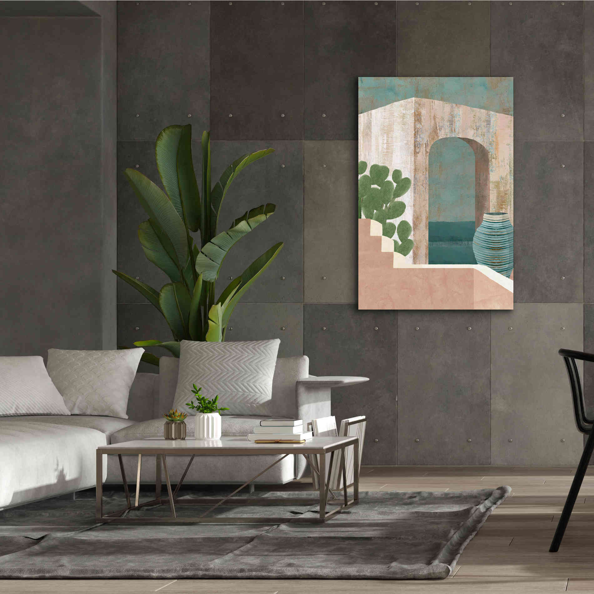 'Sunbaked Archway III' by Flora Kouta Giclee Canvas Wall Art,40 x 60