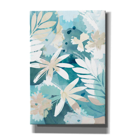 Image of 'Soft Blue Floral II' by Flora Kouta Giclee Canvas Wall Art
