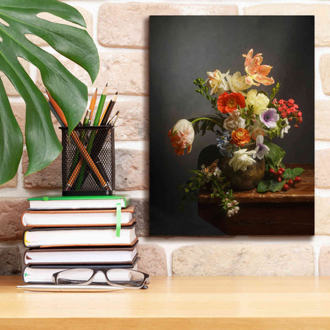 Image of 'A Study On Tulips' by Leah McLean Giclee Canvas Wall Art,12 x 16
