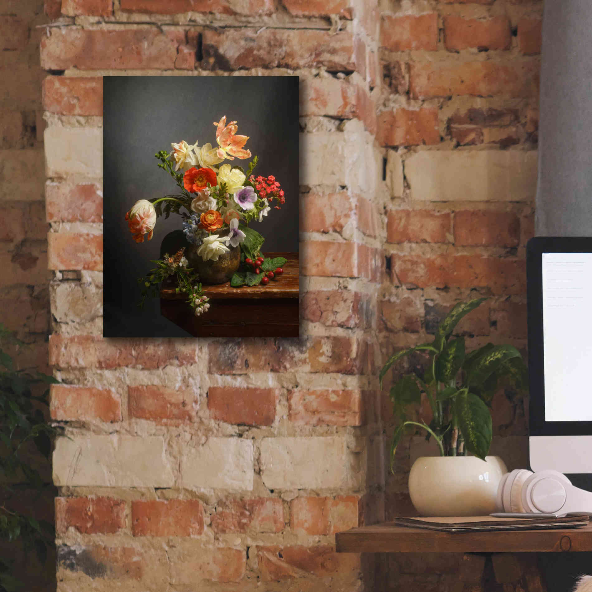 'A Study On Tulips' by Leah McLean Giclee Canvas Wall Art,12 x 16