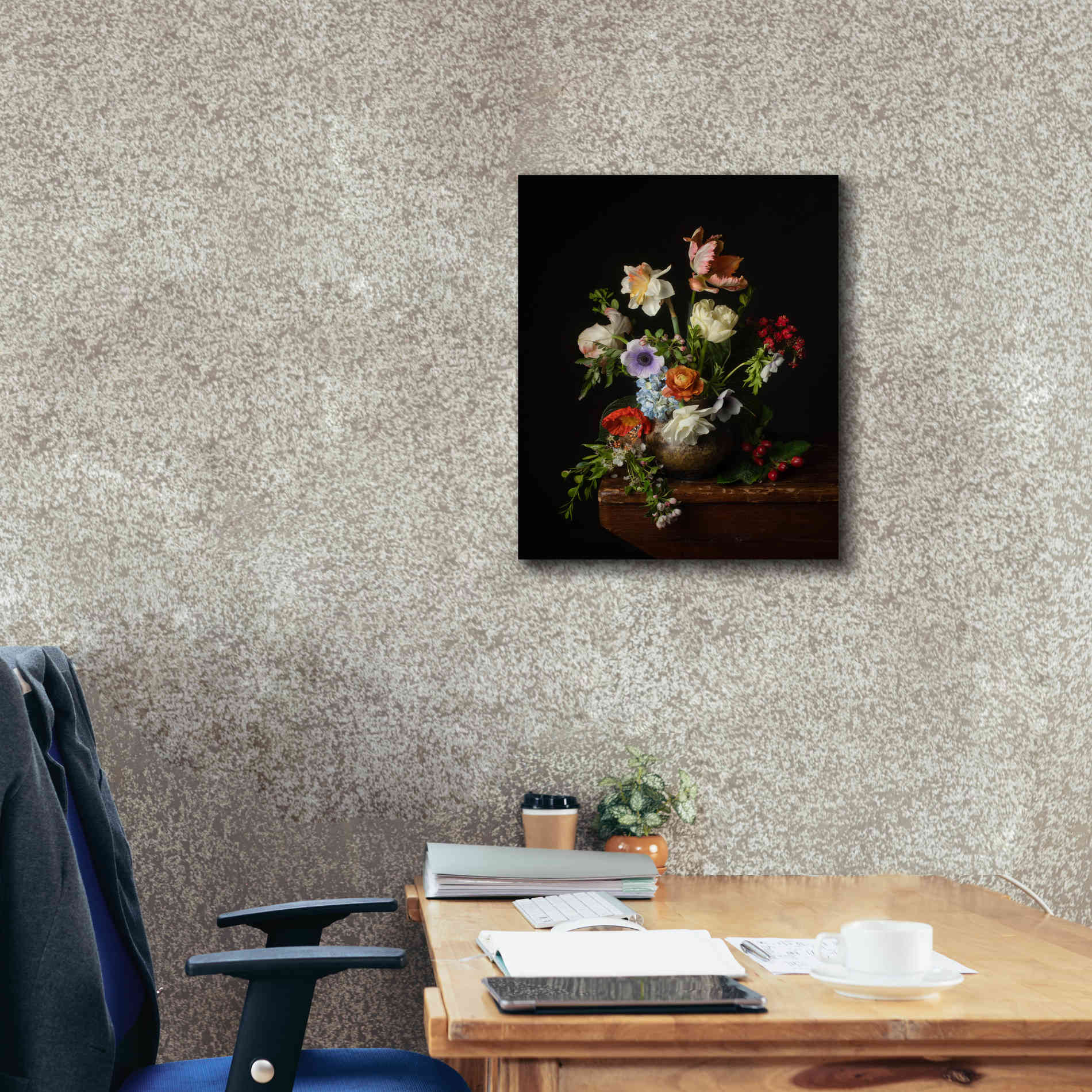 'A Bounty Of Spring Blooms' by Leah McLean Giclee Canvas Wall Art,20 x 24