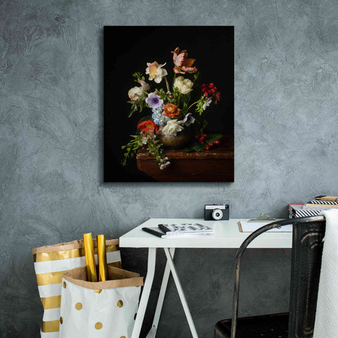 Image of 'A Bounty Of Spring Blooms' by Leah McLean Giclee Canvas Wall Art,20 x 24