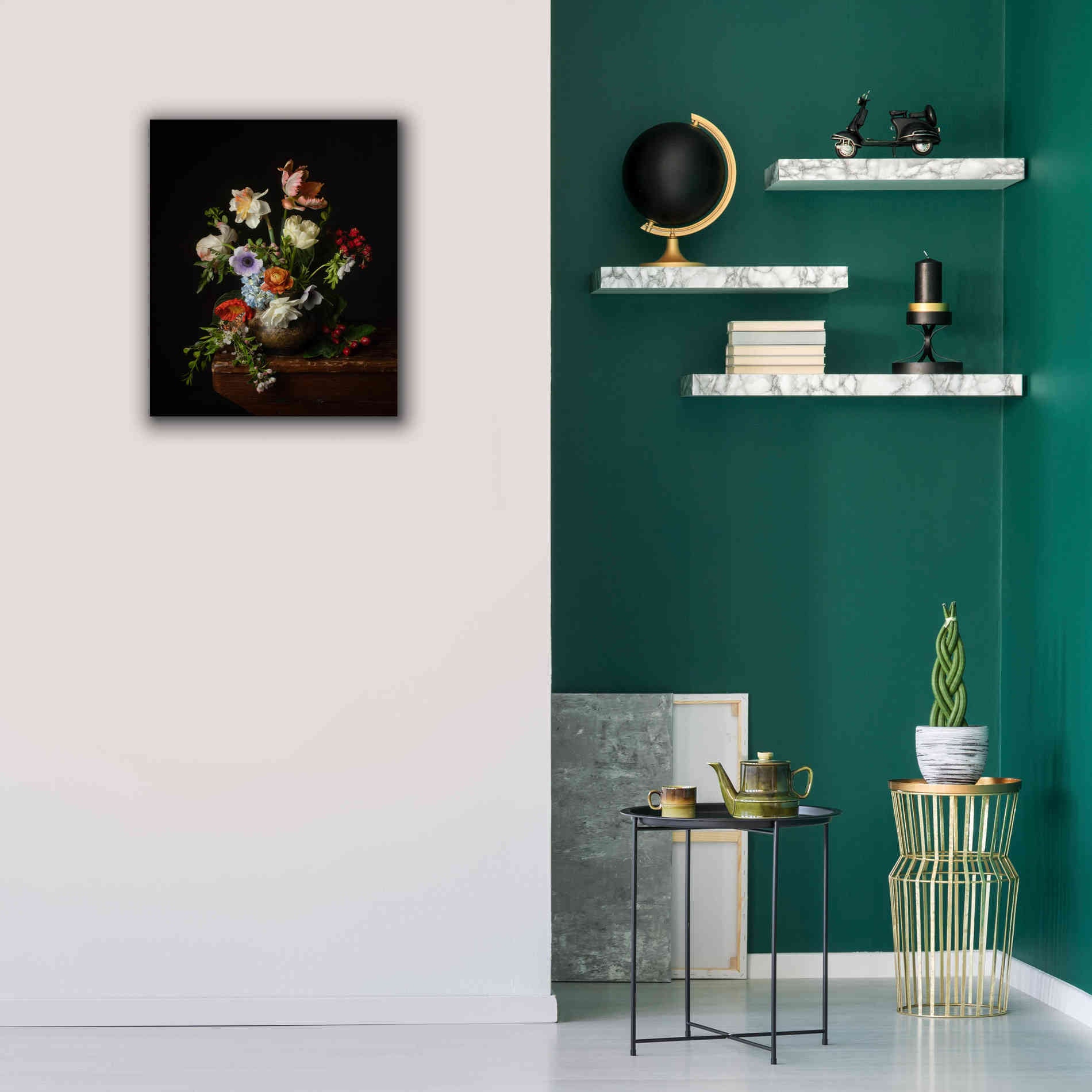 'A Bounty Of Spring Blooms' by Leah McLean Giclee Canvas Wall Art,20 x 24