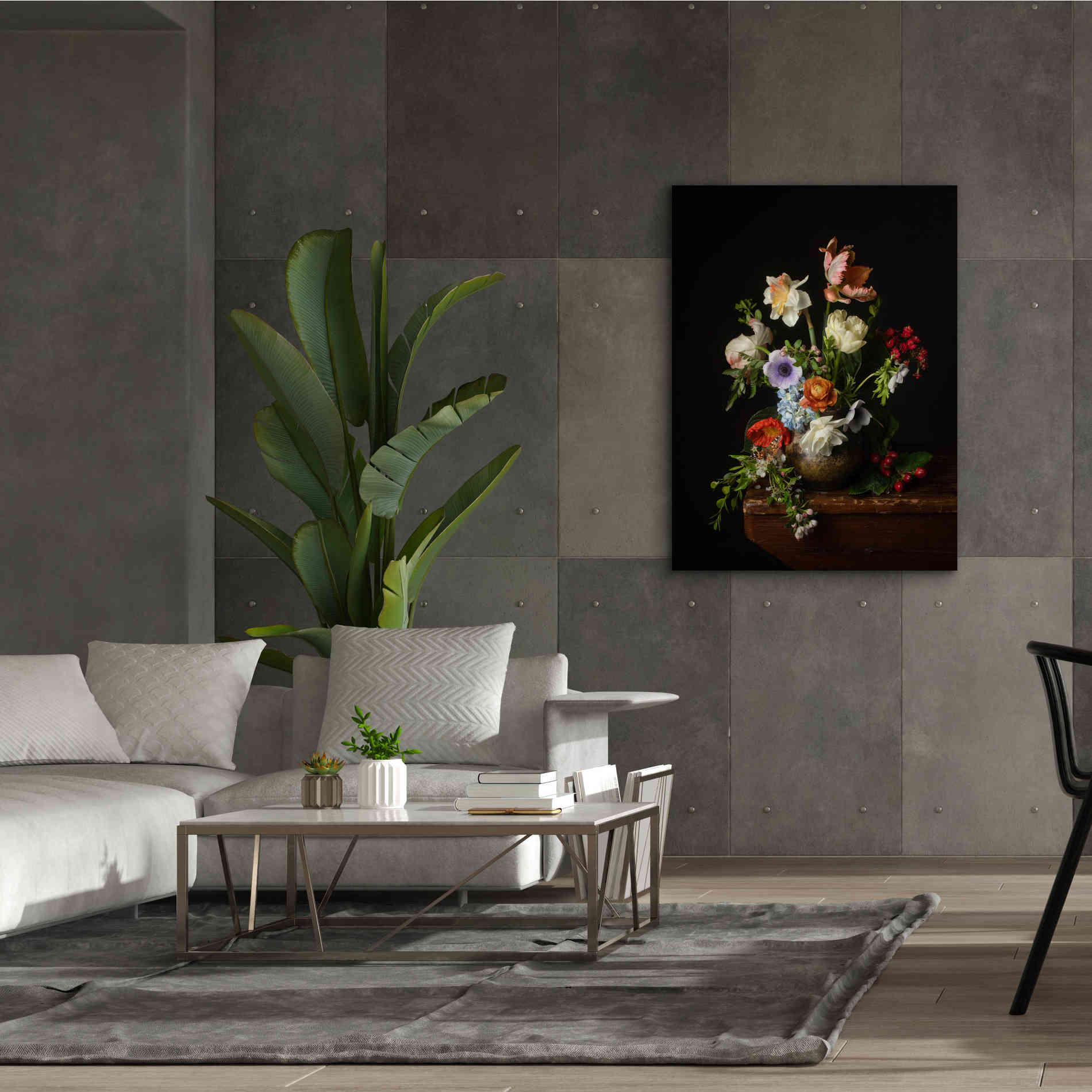 'A Bounty Of Spring Blooms' by Leah McLean Giclee Canvas Wall Art,40 x 54