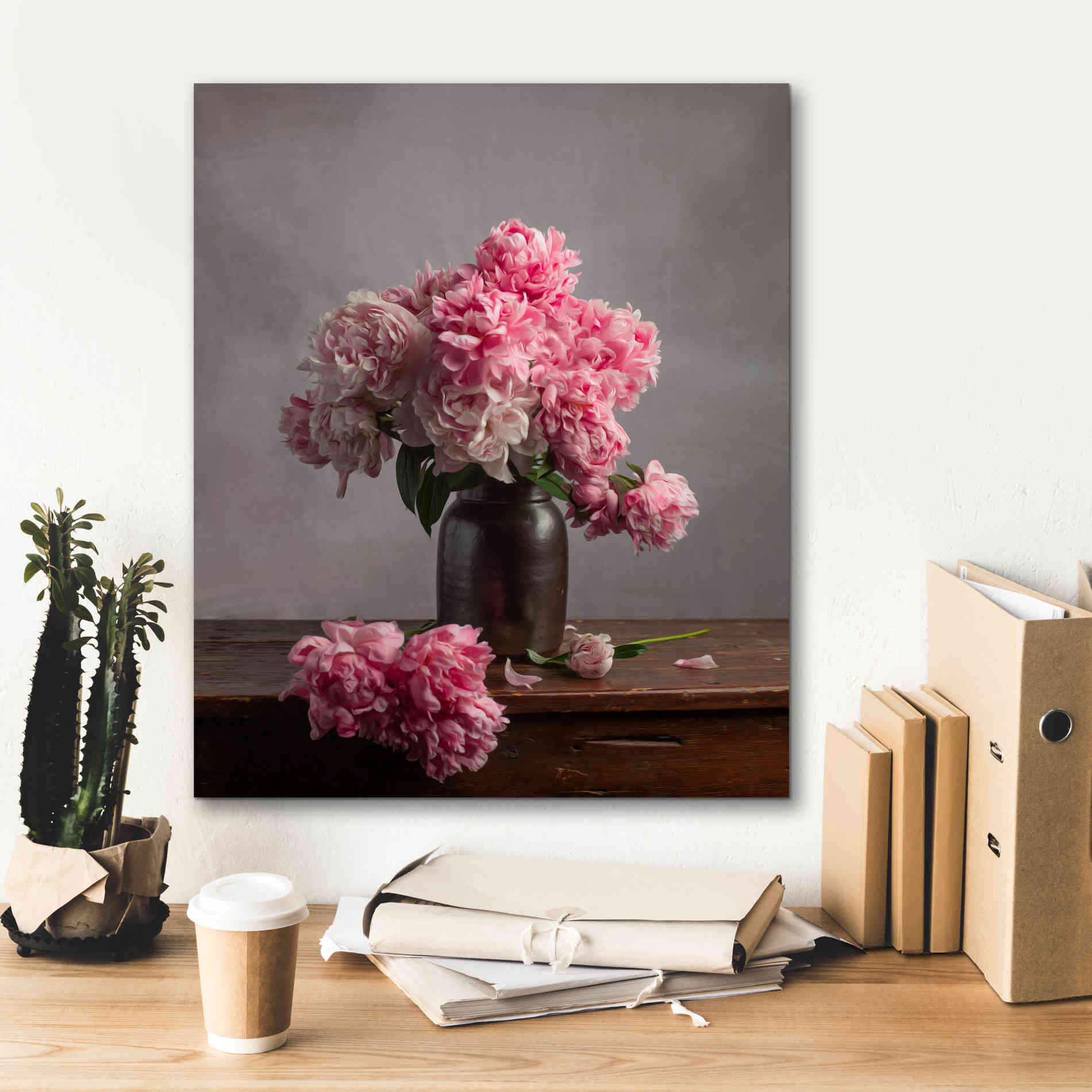 'Layers Of Pink' by Leah McLean Giclee Canvas Wall Art,20 x 24