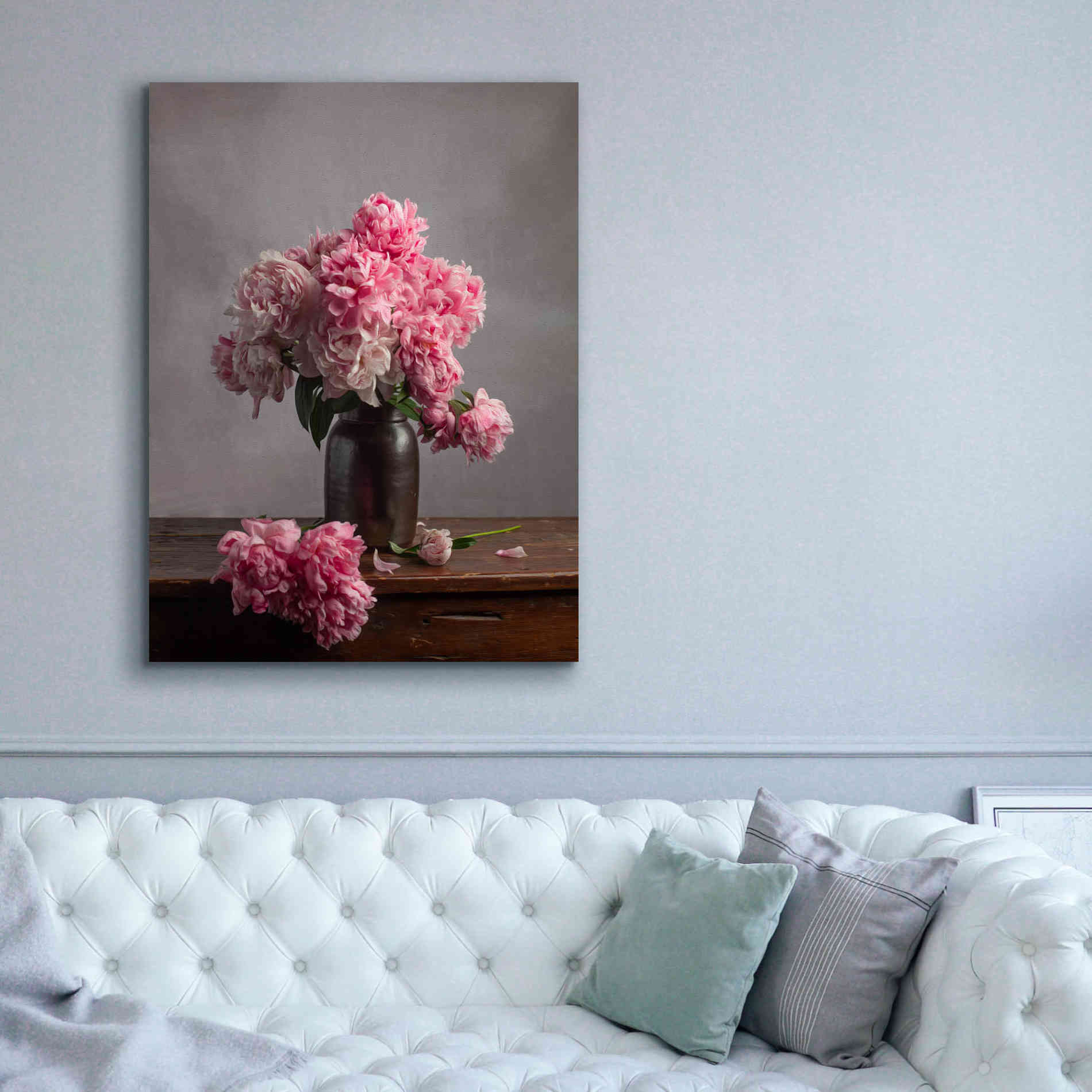 'Layers Of Pink' by Leah McLean Giclee Canvas Wall Art,40 x 54