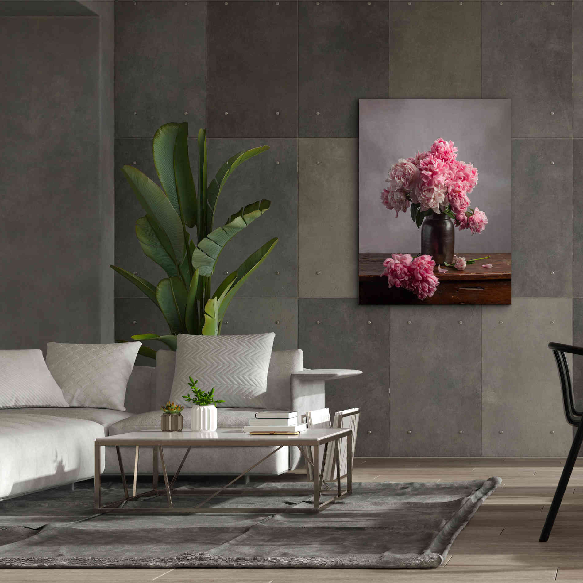 'Layers Of Pink' by Leah McLean Giclee Canvas Wall Art,40 x 54