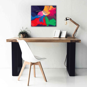 'Abstract Colorful Flows 1' by Irena Orlov Giclee Canvas Wall Art,24 x 20