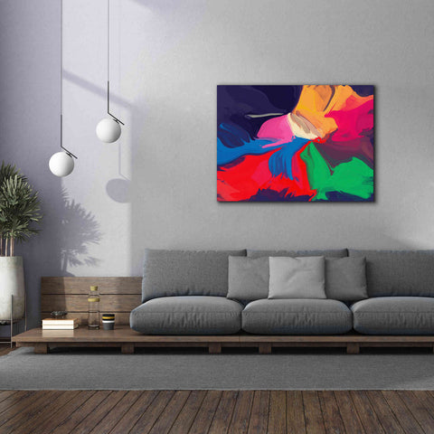 Image of 'Abstract Colorful Flows 1' by Irena Orlov Giclee Canvas Wall Art,54 x 40