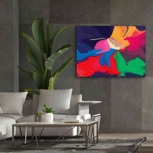 'Abstract Colorful Flows 1' by Irena Orlov Giclee Canvas Wall Art,54 x 40