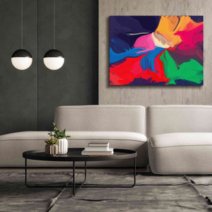 'Abstract Colorful Flows 1' by Irena Orlov Giclee Canvas Wall Art,54 x 40