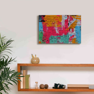 'Abstract Colorful Flows 2' by Irena Orlov Giclee Canvas Wall Art,18 x 12