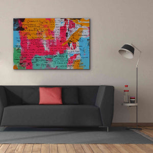 'Abstract Colorful Flows 2' by Irena Orlov Giclee Canvas Wall Art,60 x 40