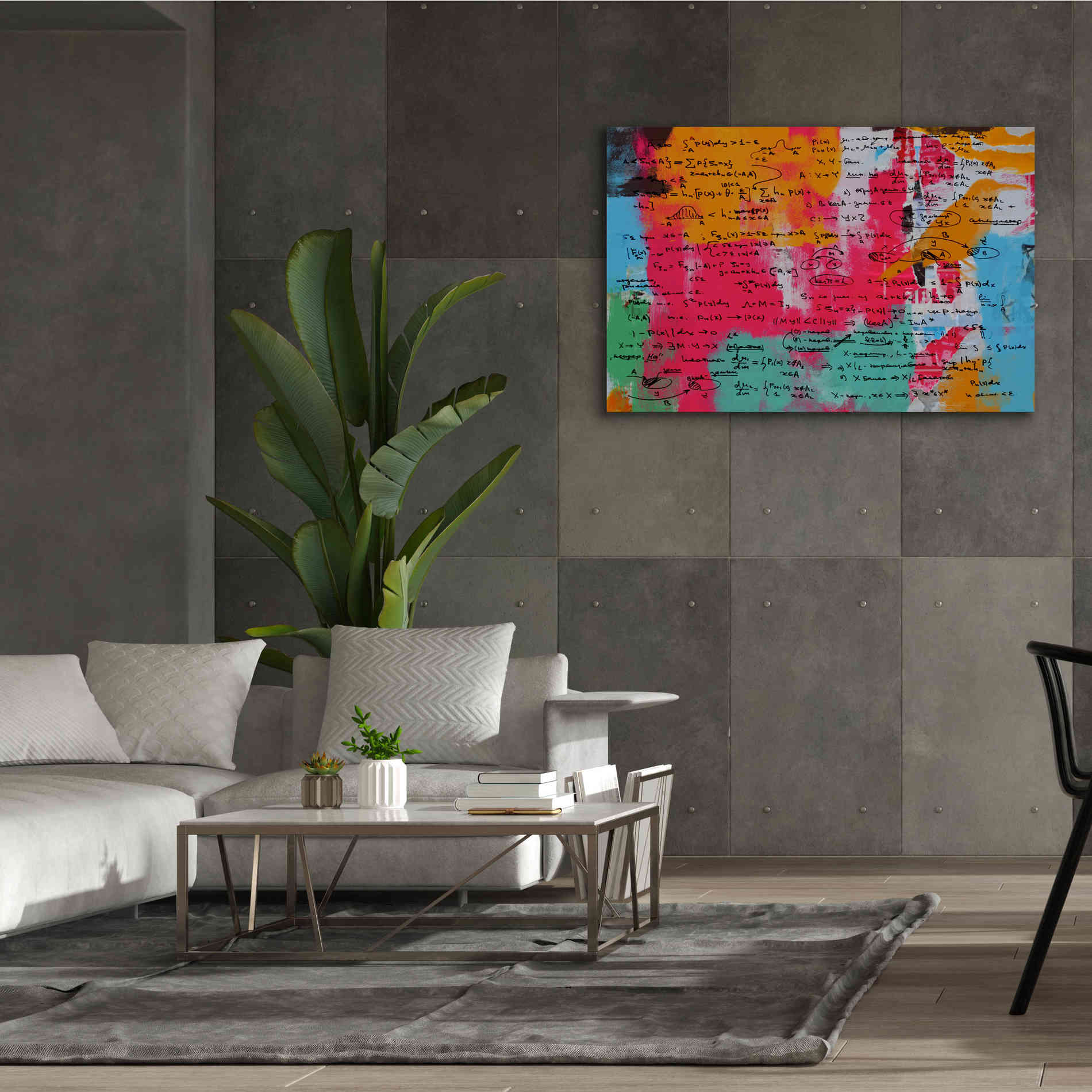 'Abstract Colorful Flows 2' by Irena Orlov Giclee Canvas Wall Art,60 x 40