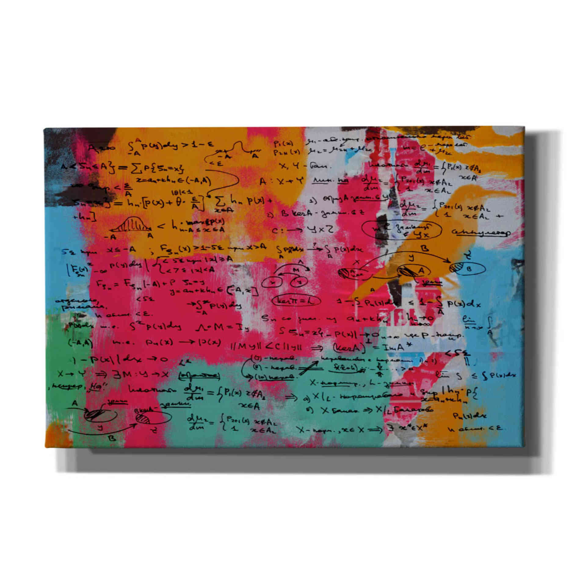 'Abstract Colorful Flows 2' by Irena Orlov Giclee Canvas Wall Art