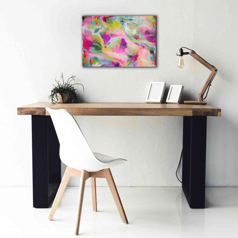 Image of 'Abstract Colorful Flows 3' by Irena Orlov Giclee Canvas Wall Art,26 x 18