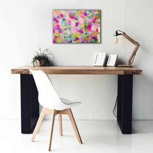 'Abstract Colorful Flows 4' by Irena Orlov Giclee Canvas Wall Art,26 x 18