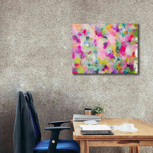 'Abstract Colorful Flows 4' by Irena Orlov Giclee Canvas Wall Art,34 x 26