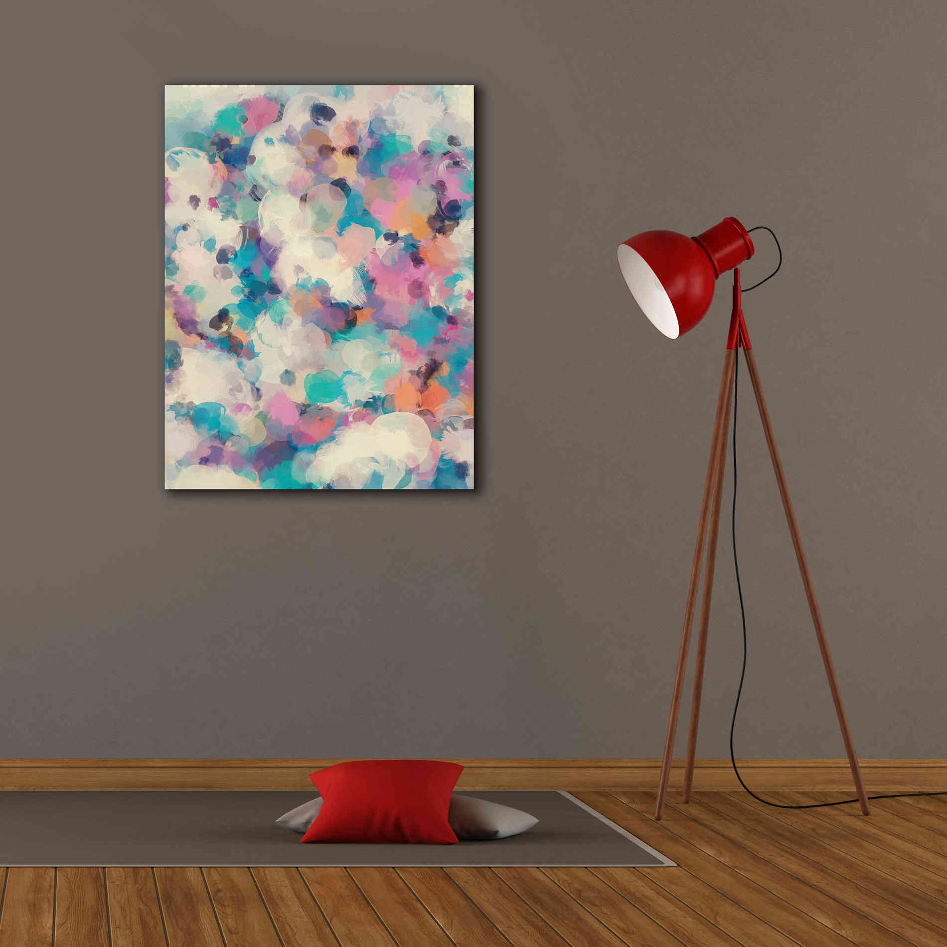 'Abstract Colorful Flows 5' by Irena Orlov Giclee Canvas Wall Art,26 x 34