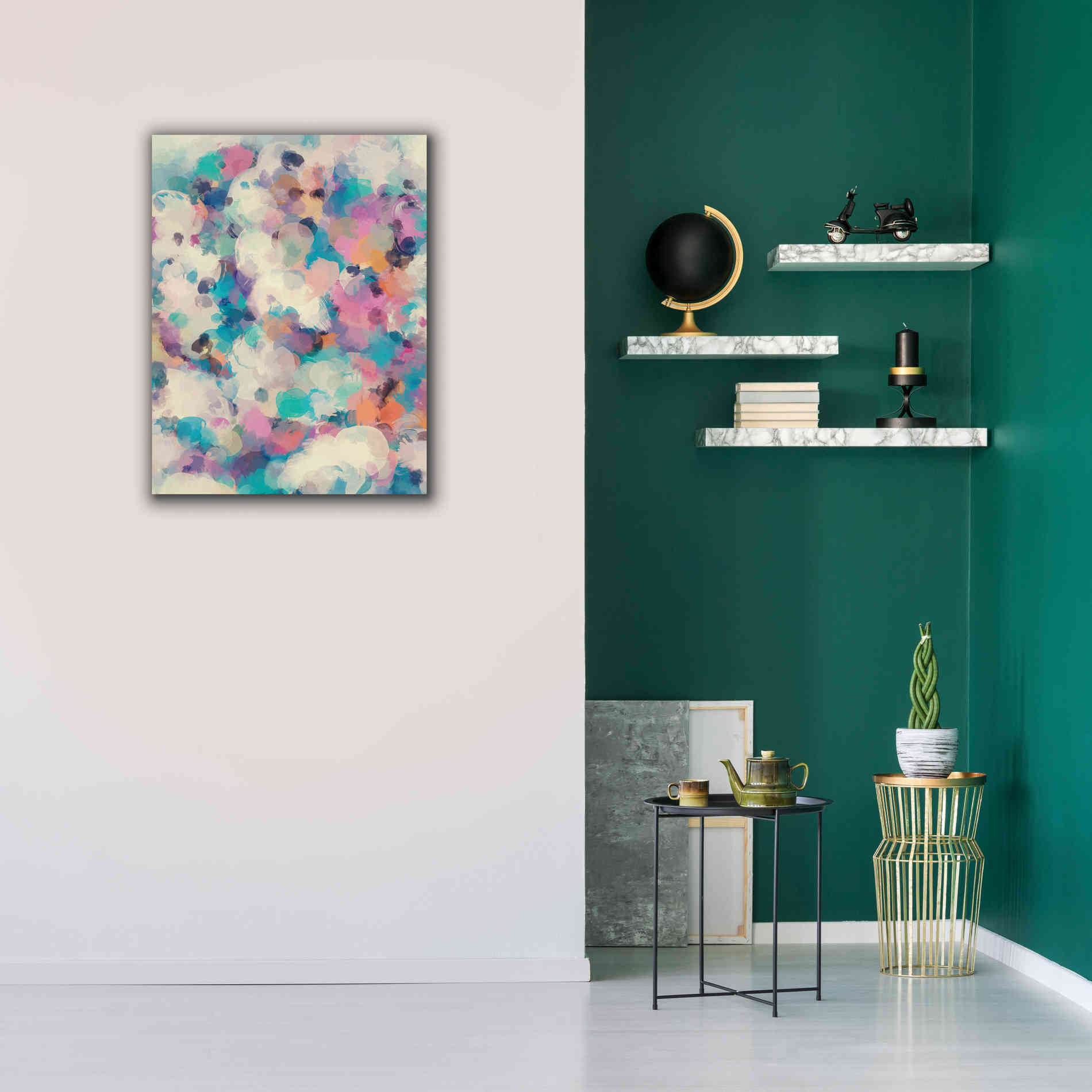 'Abstract Colorful Flows 5' by Irena Orlov Giclee Canvas Wall Art,26 x 34