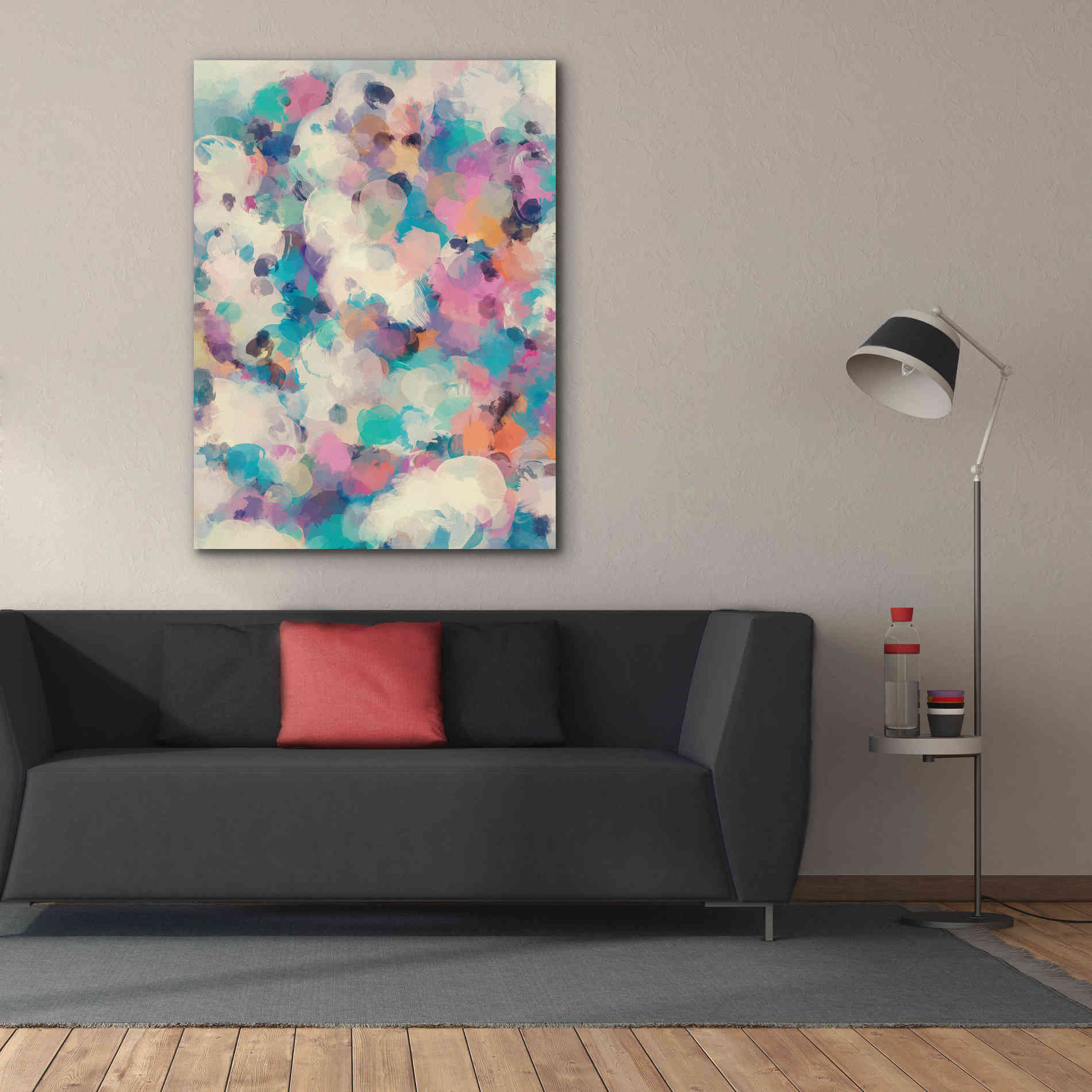 'Abstract Colorful Flows 5' by Irena Orlov Giclee Canvas Wall Art,40 x 54