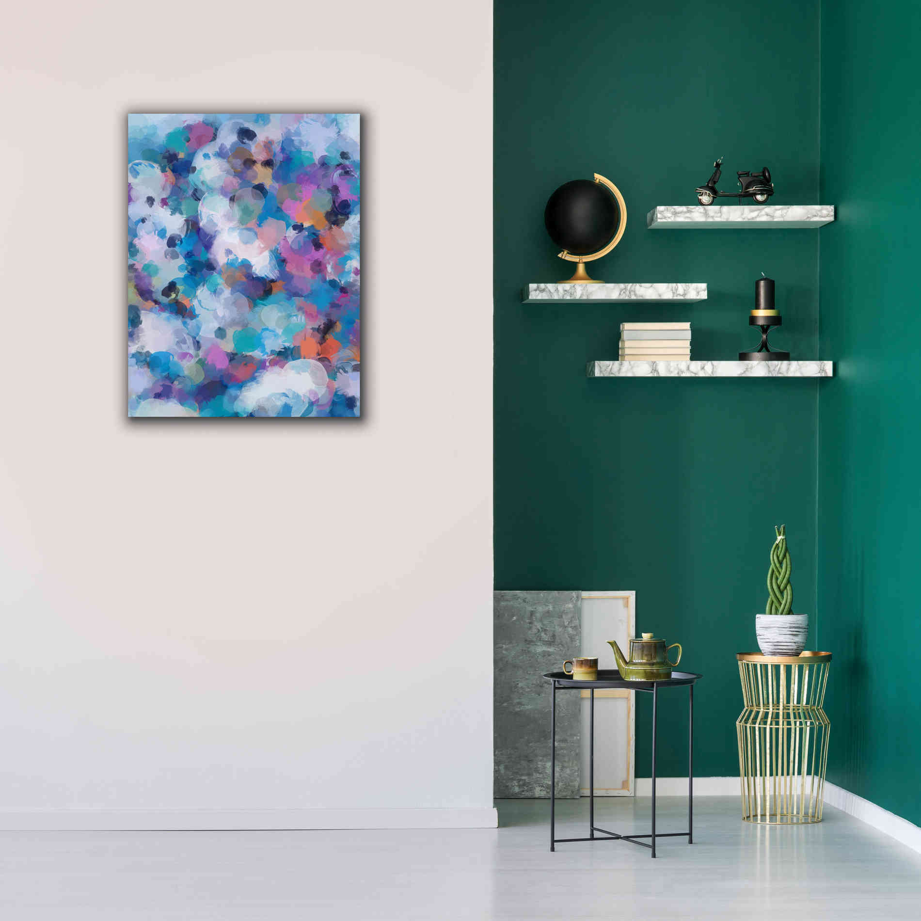 'Abstract Colorful Flows 6' by Irena Orlov Giclee Canvas Wall Art,26 x 34