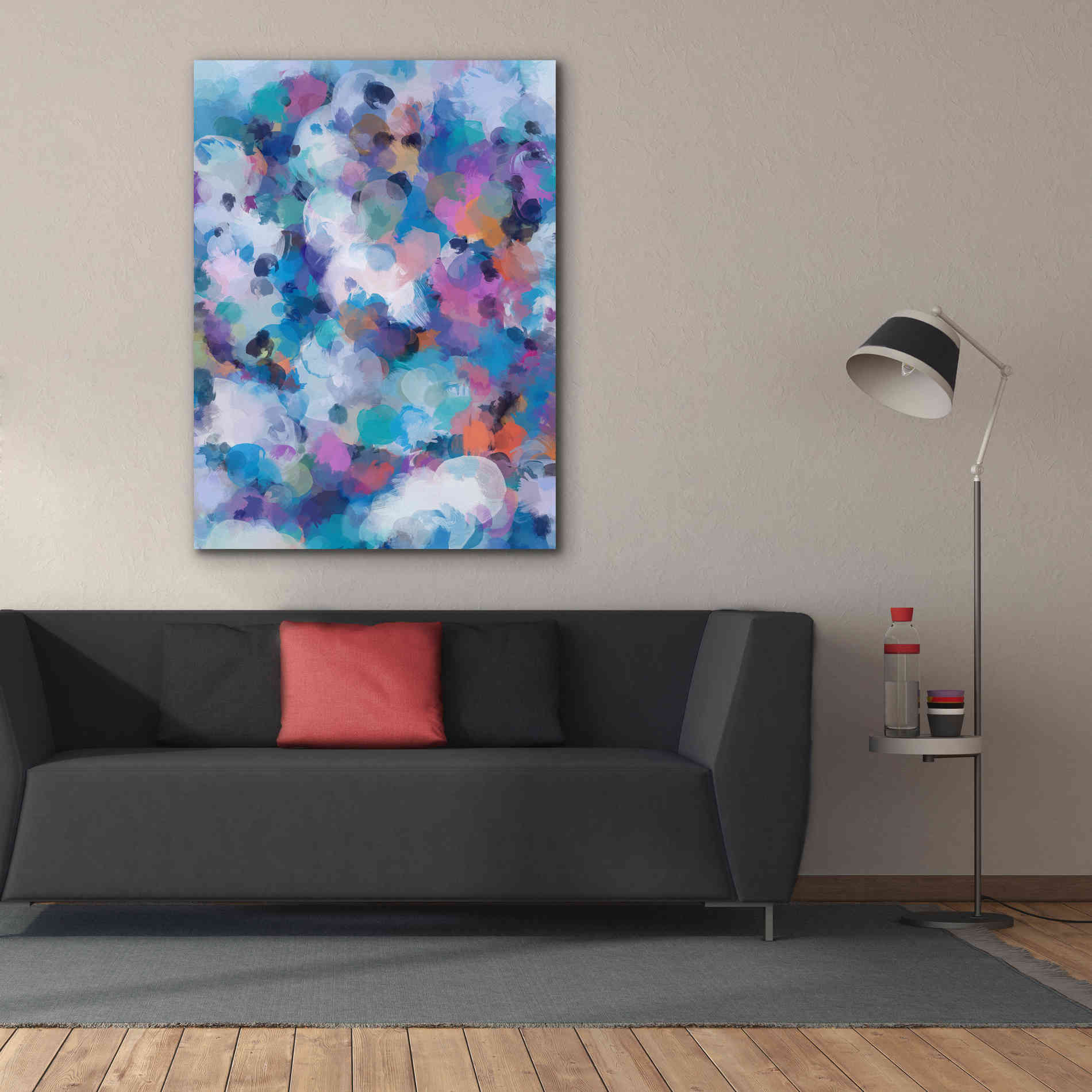 'Abstract Colorful Flows 6' by Irena Orlov Giclee Canvas Wall Art,40 x 54