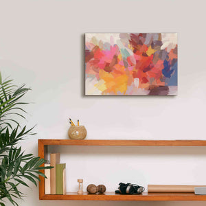 'Abstract Colorful Flows 7' by Irena Orlov Giclee Canvas Wall Art,18 x 12