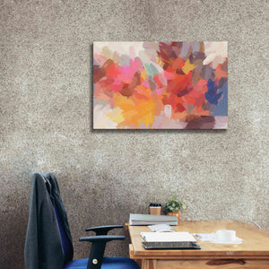 'Abstract Colorful Flows 7' by Irena Orlov Giclee Canvas Wall Art,40 x 26