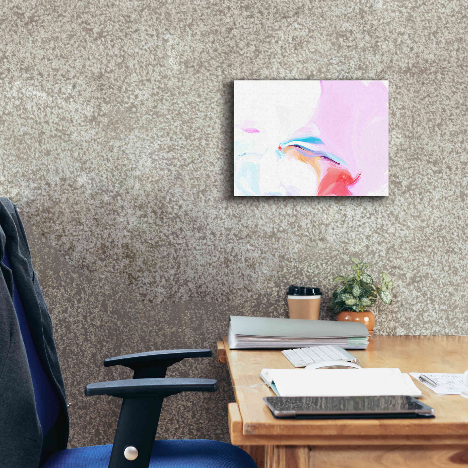 'Abstract Colorful Flows 8' by Irena Orlov Giclee Canvas Wall Art,16 x 12