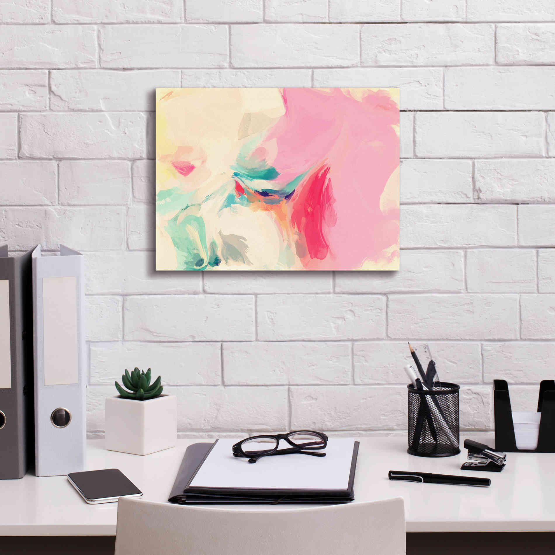 'Abstract Colorful Flows 9' by Irena Orlov Giclee Canvas Wall Art,16 x 12