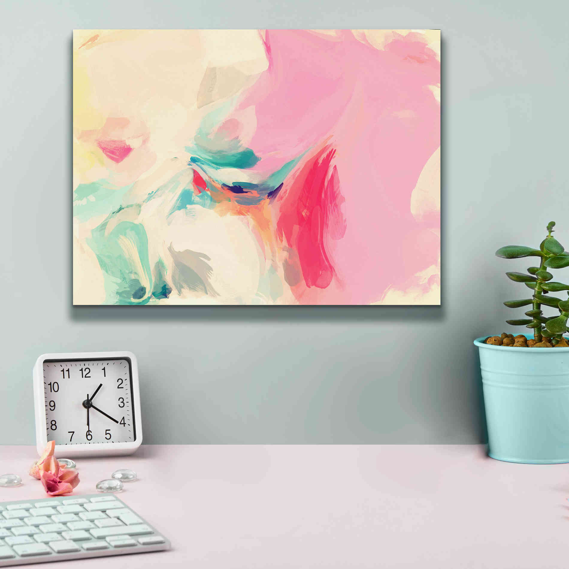 'Abstract Colorful Flows 9' by Irena Orlov Giclee Canvas Wall Art,16 x 12