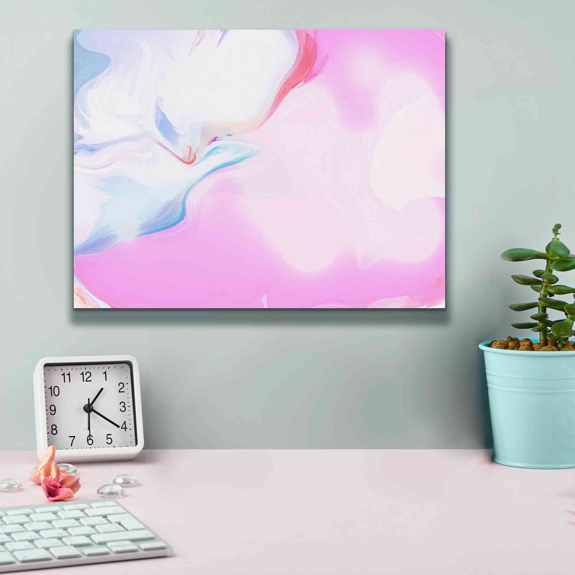 'Abstract Colorful Flows 10' by Irena Orlov Giclee Canvas Wall Art,16 x 12